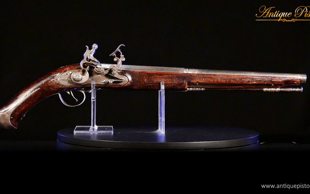 A Flintlock Holster Pistol by Caltrani